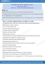 Đề thi học kì 1 Vật lí 12 Chân trời sáng tạo - Đề số 3